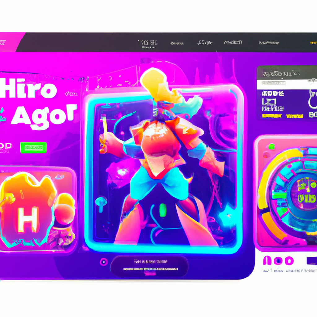 ArcPulse hero: neon arcade HUD showing rolling metrics and a playful avatar